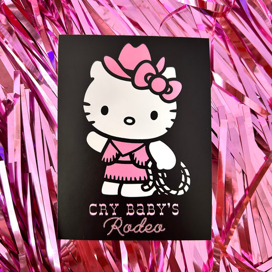 Western Hello Kitty sticker